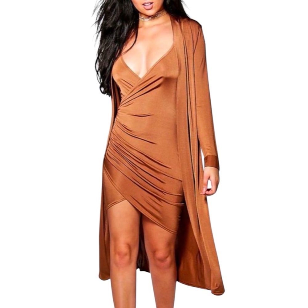 Boohoo Night Dress & Duster Set - 6